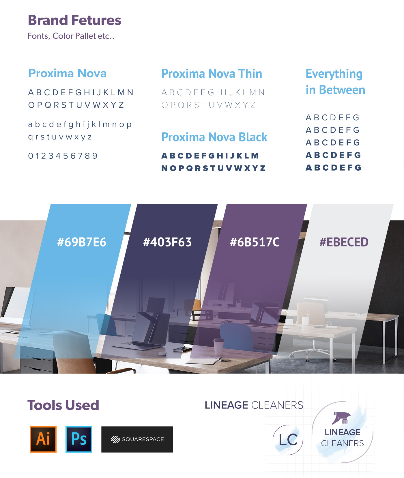 Lineage Cleaners Brand System